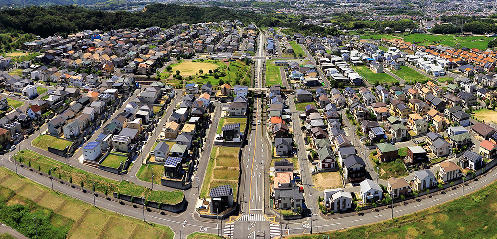 マンスリーリコメンド 12月　つばさが丘の空撮写真