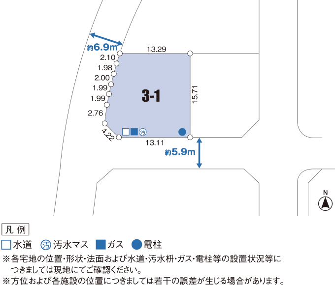 N-2-3-1の区画図