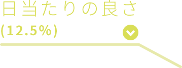 日当たりの良さ（12.5％）